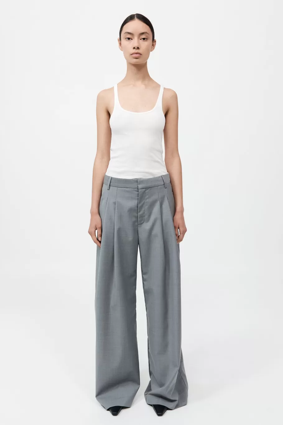 Tailoring | Pants | St. Agni Wool Pleat Pants - Grey