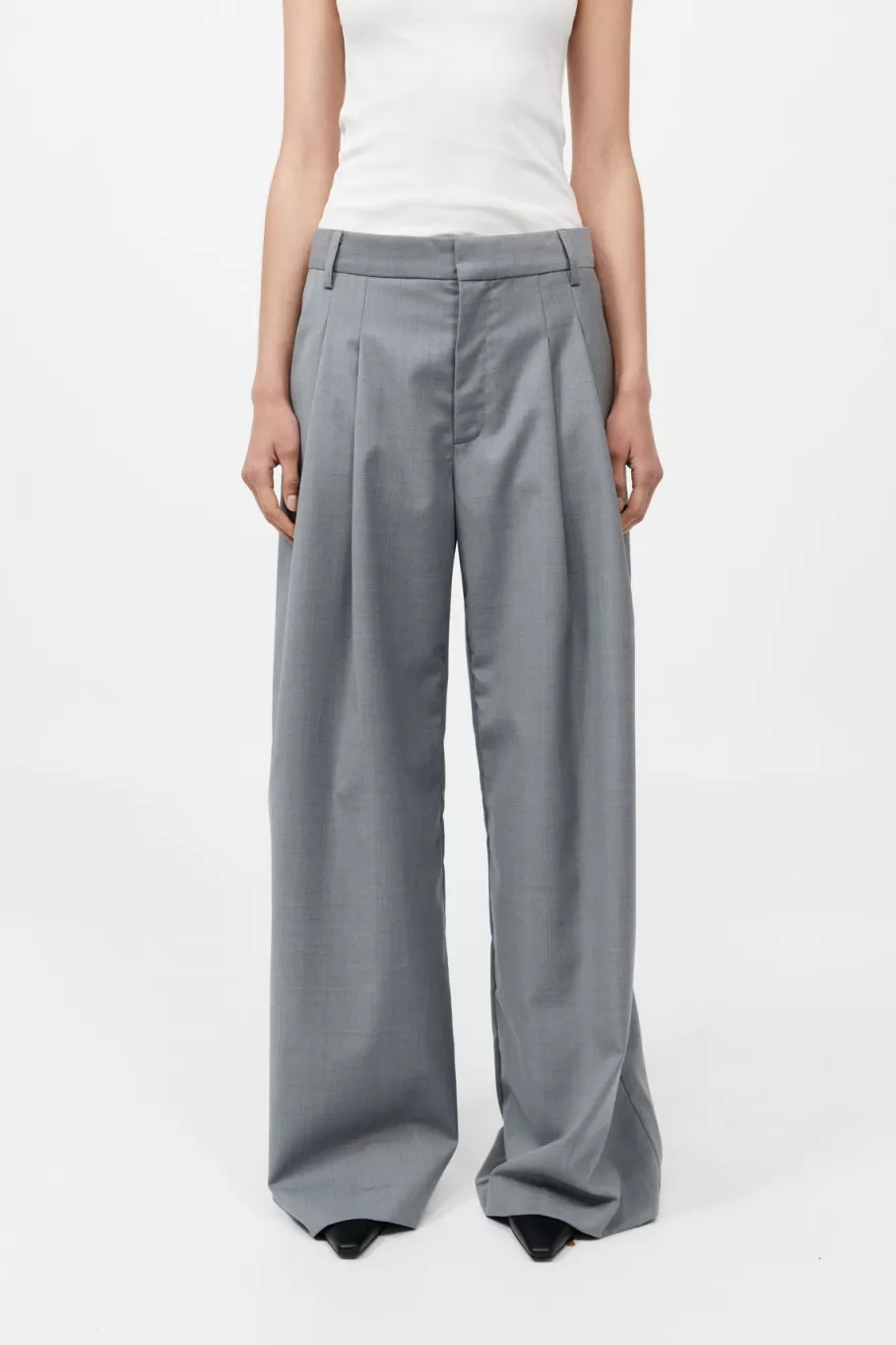 Tailoring | Pants | St. Agni Wool Pleat Pants - Grey