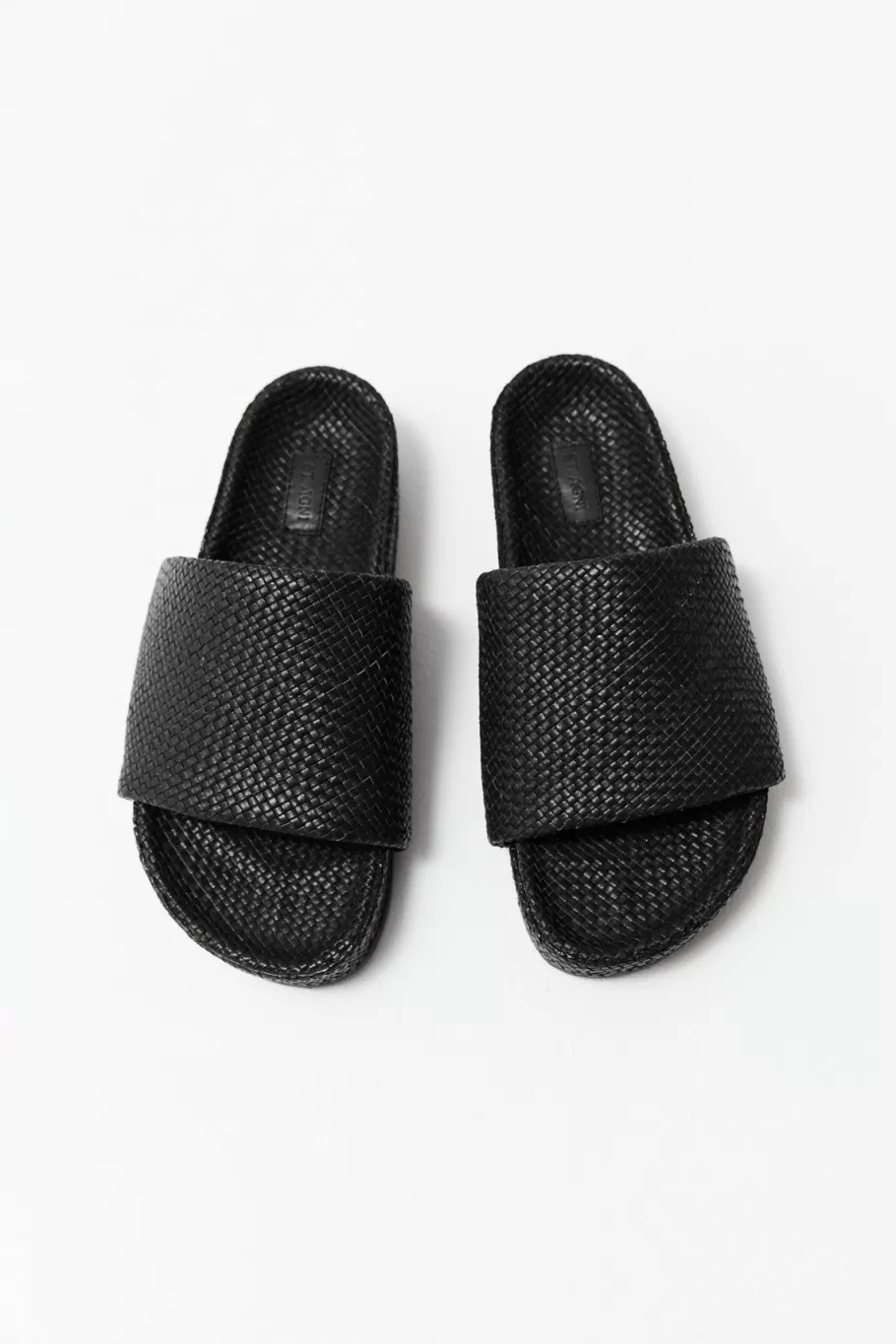 Slides | St. Agni Woven Everyday Flatform Slide - BLACK