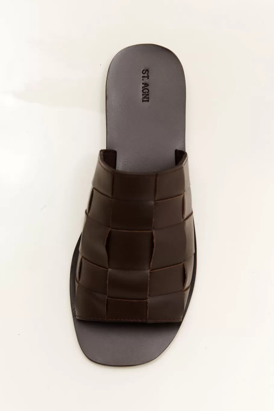 Flats | St. Agni Woven Flats - CHOCOLATE