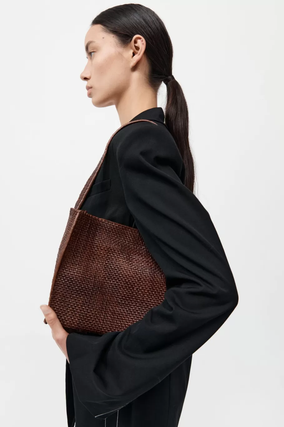 Bags | St. Agni Woven Minimal Mini Tote - ANTIQUE TAN