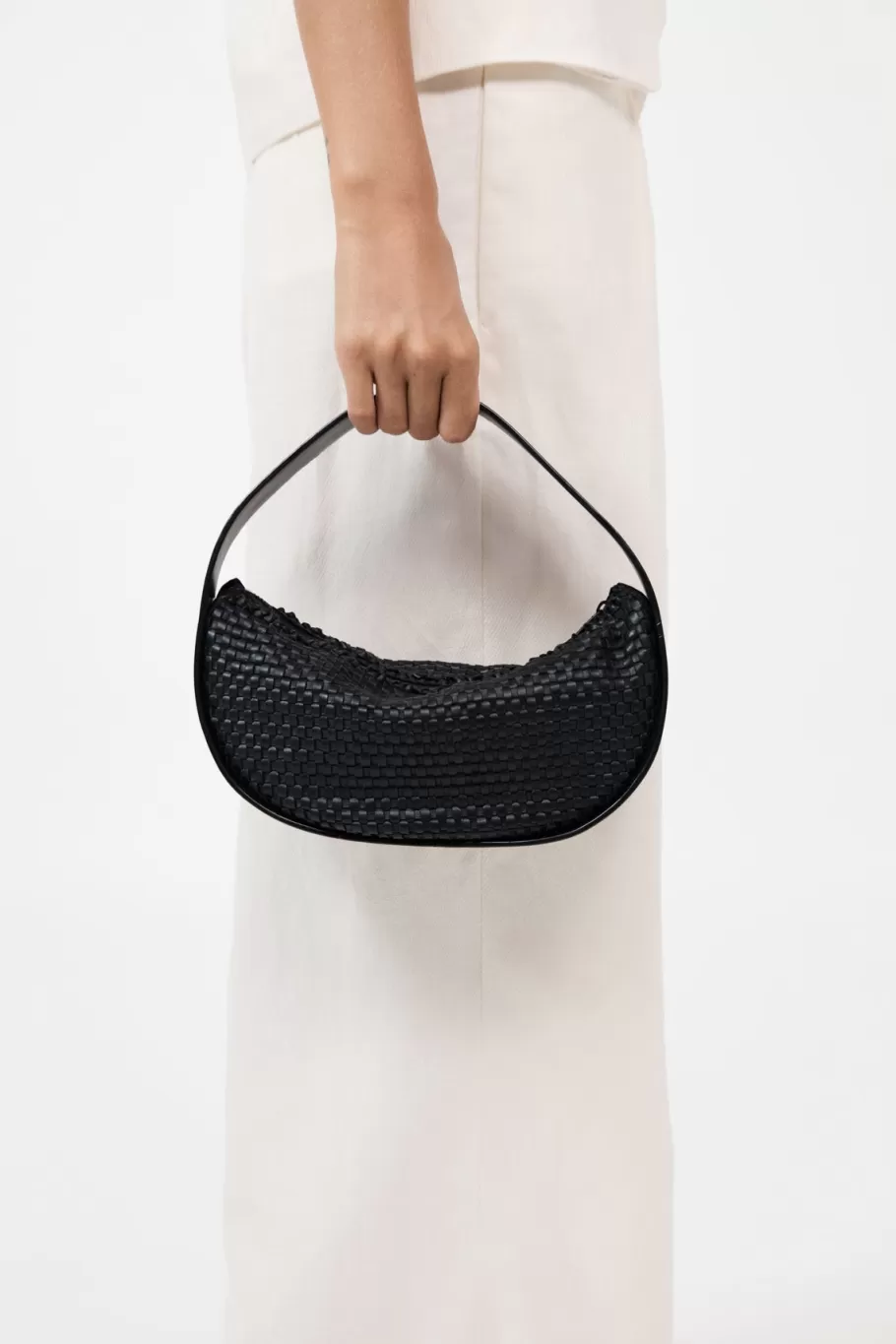 Bags | St. Agni Woven Petit Arc Bag - BLACK